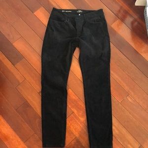 LOFT curvy skinny black corduroys size 6